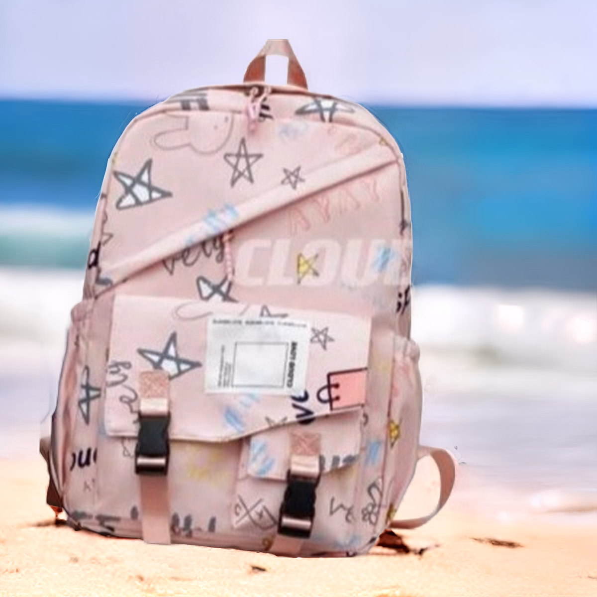 Balo Ulzzang Họa Tiết Thời Trang Hàn Quốc Chống Nước Pp286 - Pipi Store - Ảnh 3