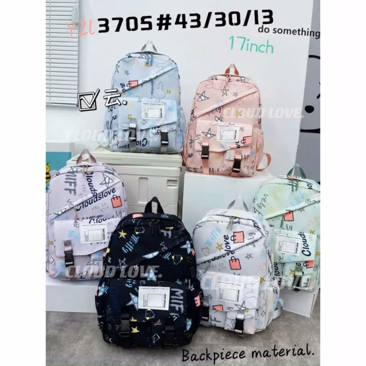 Balo Ulzzang Họa Tiết Thời Trang Hàn Quốc Chống Nước Pp286 - Pipi Store