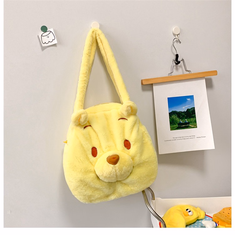 Túi Tote Hoạt Hình Disney Gấu Pooh, Túi Xách Đeo Vai Cỡ Lớn Dễ Thương Sang Trọng - Ảnh 8