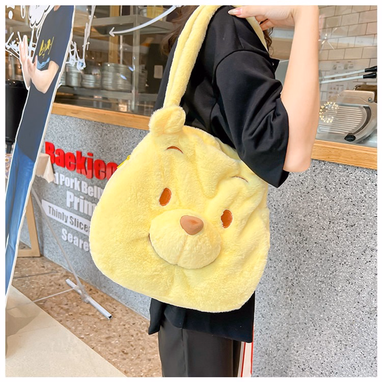 Túi Tote Hoạt Hình Disney Gấu Pooh, Túi Xách Đeo Vai Cỡ Lớn Dễ Thương Sang Trọng - Ảnh 13