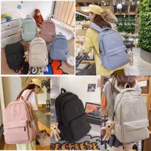 Balo Ulzzang Đi Học Đi Chơi Basic In Hình Gấu Nổi Wh294 - Winnie House
