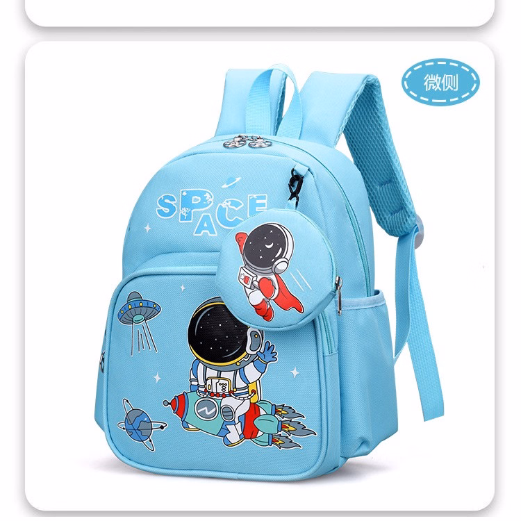 Balo Tặng Kèm Ví Nhỏ Cho Bé Mầm Non, Mẫu Giáo Đi Học Siêu Nhẹ Họa Tiết Dễ Thương 760 - Larita Fashion - Ảnh 3