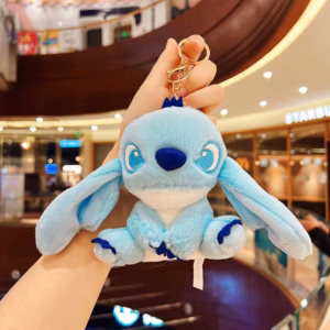 Móc Khóa Hình Chú Cún Stitch Tai To Nhồi Bông Siêu Đáng Yêu - Dmastore