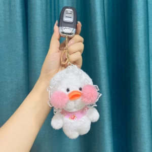 Móc Khóa Vịt Con Lolita Nhồi Bông Siêu Đáng Yêu, Móc Khóa Thú Nhồi Bông Làm Quà Tặng Xinh Xắn - Dmastore