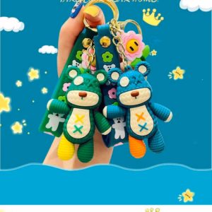 Móc Khóa Trang Trí Hoạt Hình Gấu Bearbrick Silicon Dễ Thương, Móc Treo Túi Balo Đáng Yêu - Dmastore