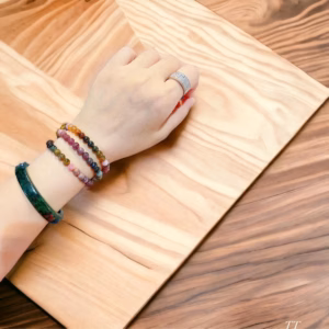 Vòng Tay Đá Tourmaline Thiên Nhiên 6 Ly Đục - Thắng Giang