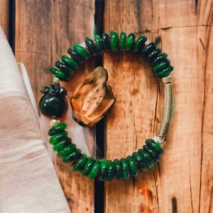 Vòng Tay Túi Tiền Điếu Ngọc Cẩm Thạch Sơn Thủy Thiên Nhiên - Thắng Giang