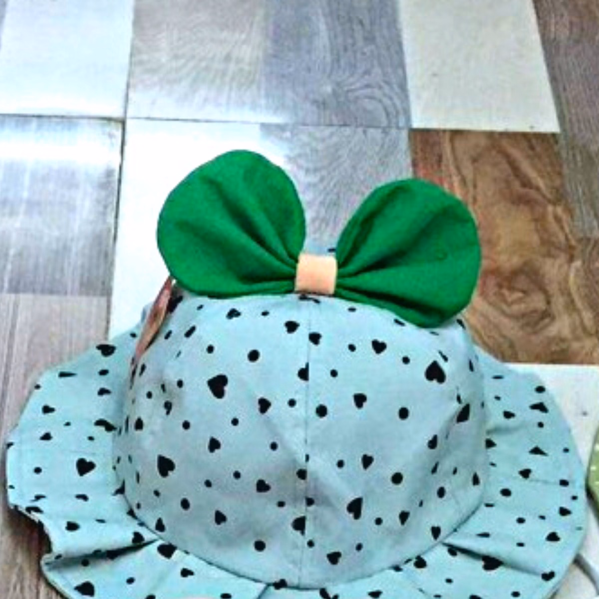 Nón Tai Bèo Họa Tiết Gà Con, Mũ Vải Đính Nơ Cho Bé 3 Đến 10 Tuổi - Shop Mẹ Bống - Ảnh 6