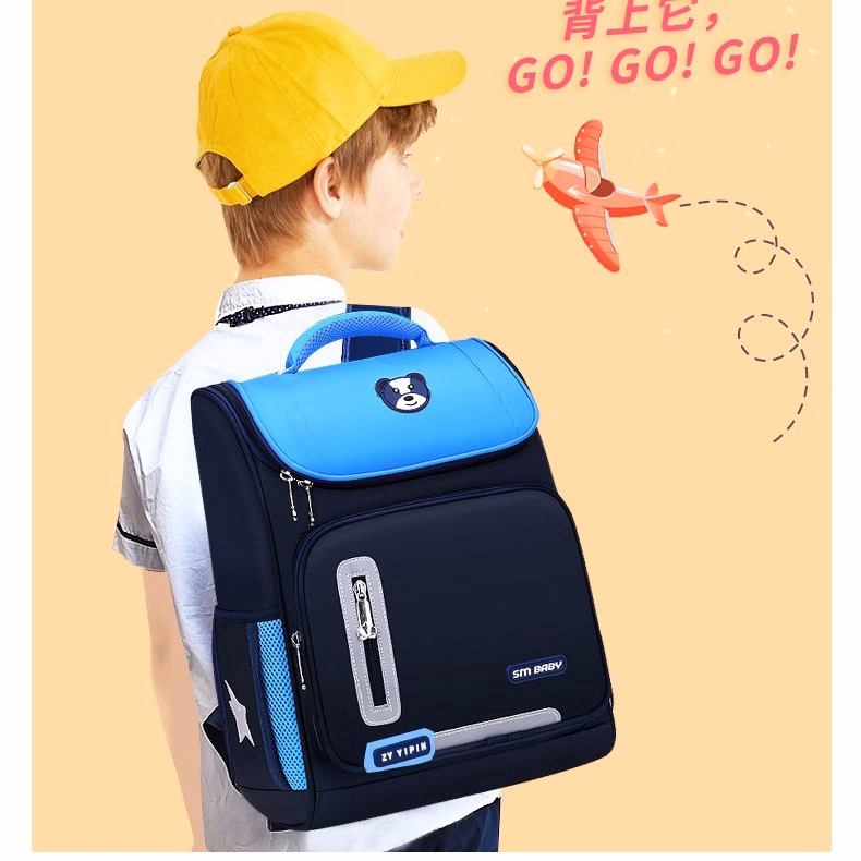 Balo Gấu Chống Gù, Chống Nước Dạ Quang Cho Bé Siêu Nhẹ Loại 1 To Đẹp Pp262 - Pipi Store - Ảnh 15