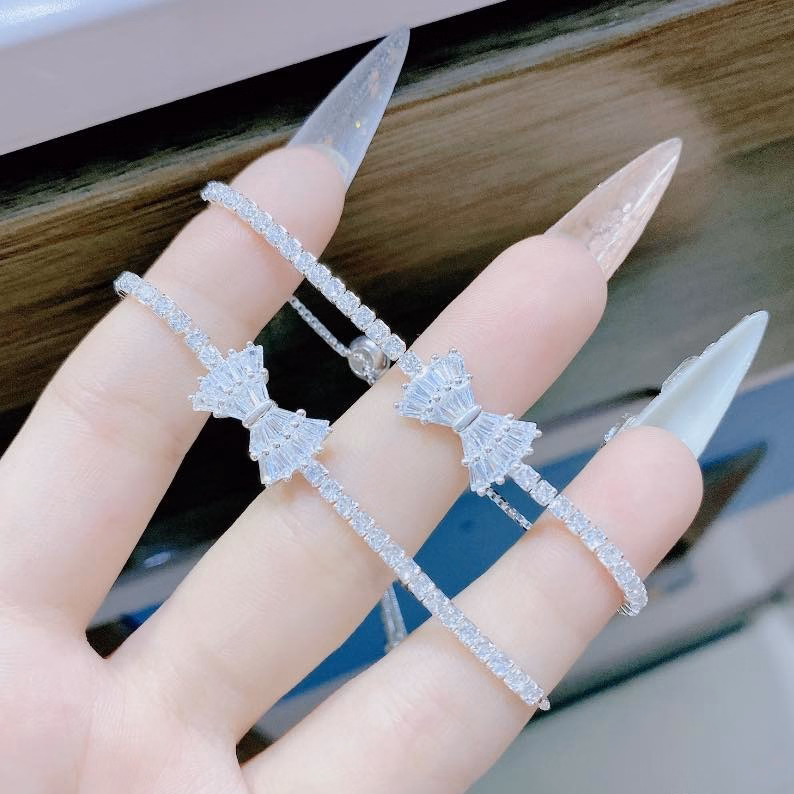 Lắc Tay Nơ Bạc Italy Nhập Khẩu Có Thẻ Hóa Đơn - Thắng Giang - Ảnh 2