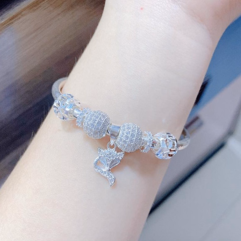 Lắc Tay Charm Hồ Ly Bạc Ta Có Thẻ Hóa Đơn - Thắng Giang