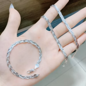 Vòng Tay Bính Tết Bạc Ta Cao Cấp Có Thẻ Hóa Đơn - Thắng Giang