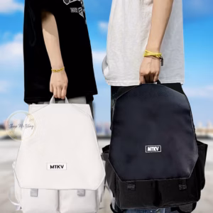 Balo Thời Trang Đi Hoc, Du Lịch Nắp Cài Mtkv [ Vừa Laptop]- Shop Mẹ Bống