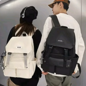 Balo Đi Học Đi Chơi Quảng Châu Nắp Gập Kiểu Dáng Hàn Quốc Nhiều Ngăn Cao Cấp- [ Vừa Laptop ]Shop Mẹ Bống
