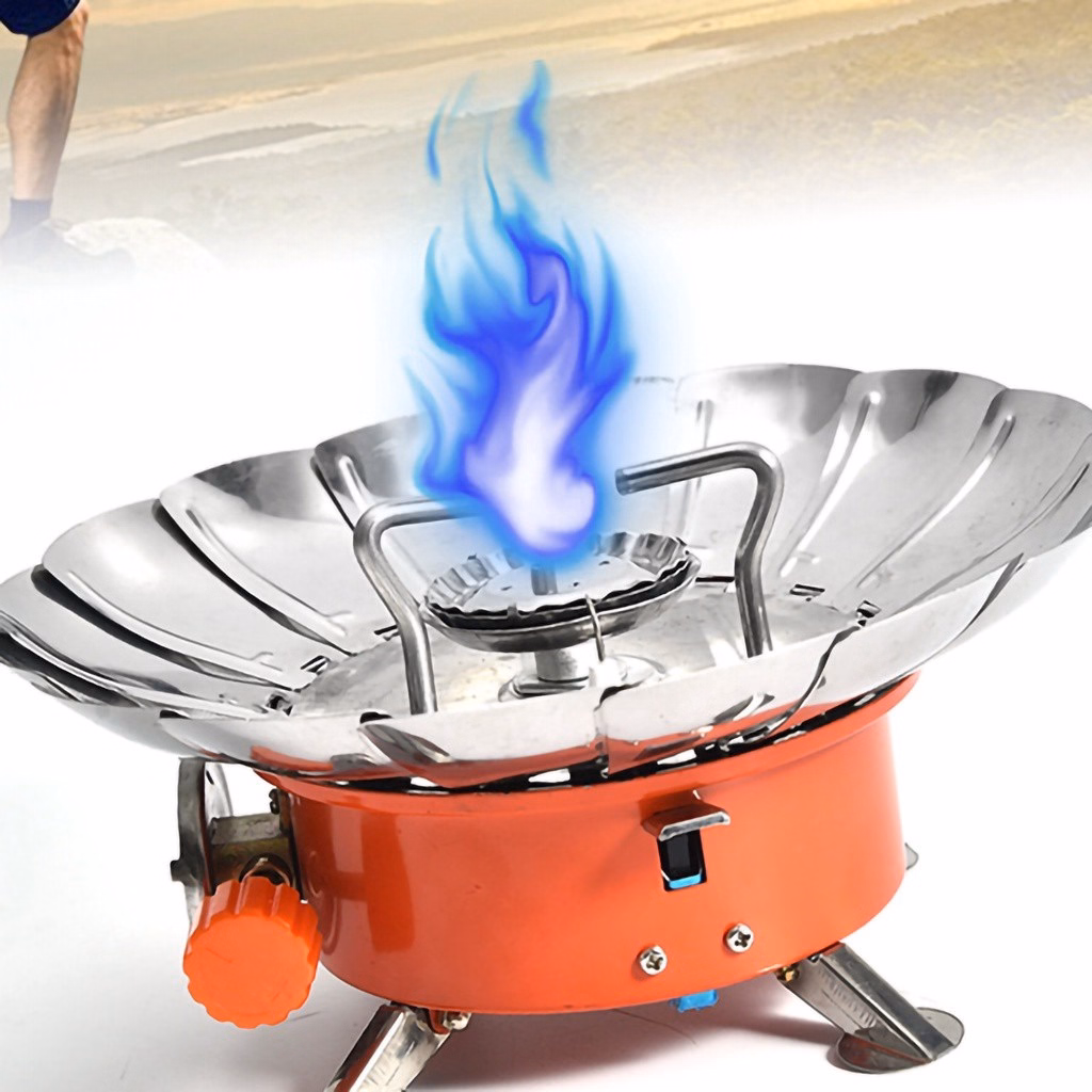 Bếp Ga Xếp Gọn Du Lịch Có Chắn Gió - Su - Ảnh 3