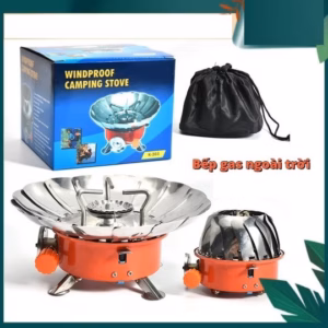 Bếp Ga Xếp Gọn Du Lịch Có Chắn Gió - Su