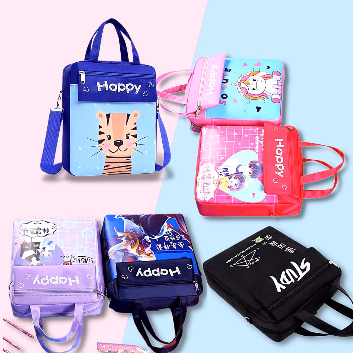 Túi Đeo Chéo Học Sinh Có Quai Xách Đeo Vai-Shop Mẹ Bống - Ảnh 8