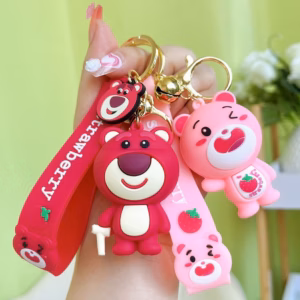 Móc Khóa Gấu Lotso Hồng - Su Clothing