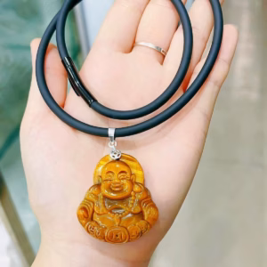 Dây Chuyền Đá Thạch Anh Mắt Hổ Thiên Nhiên Bạc Ta - Thắng Giang