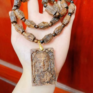 Dây Chuyền Nam Mặt Phật Trầm Hương Sánh Chìm Thiên Nhiên - Thắng Giang