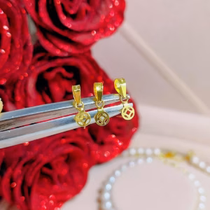 [ 1 Cái ] Móc Dây Chuyền Vàng Tây 10 Kara Có Thẻ Hóa Đơn - Thắng Giang