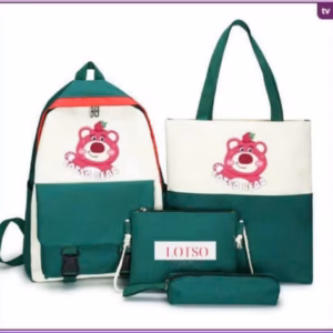 Set Balo 4 Món Gấu Dâu Losto Siêu Cute St71 - Nana House
