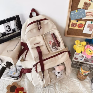 Balo Đi Học Túi Hộp Phối Mica Cá Tính St74 - Nana House