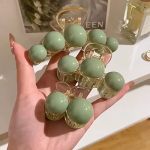 Set 3 Kẹp Tóc Ngọc Xanh Siêu Xinh - Gdn