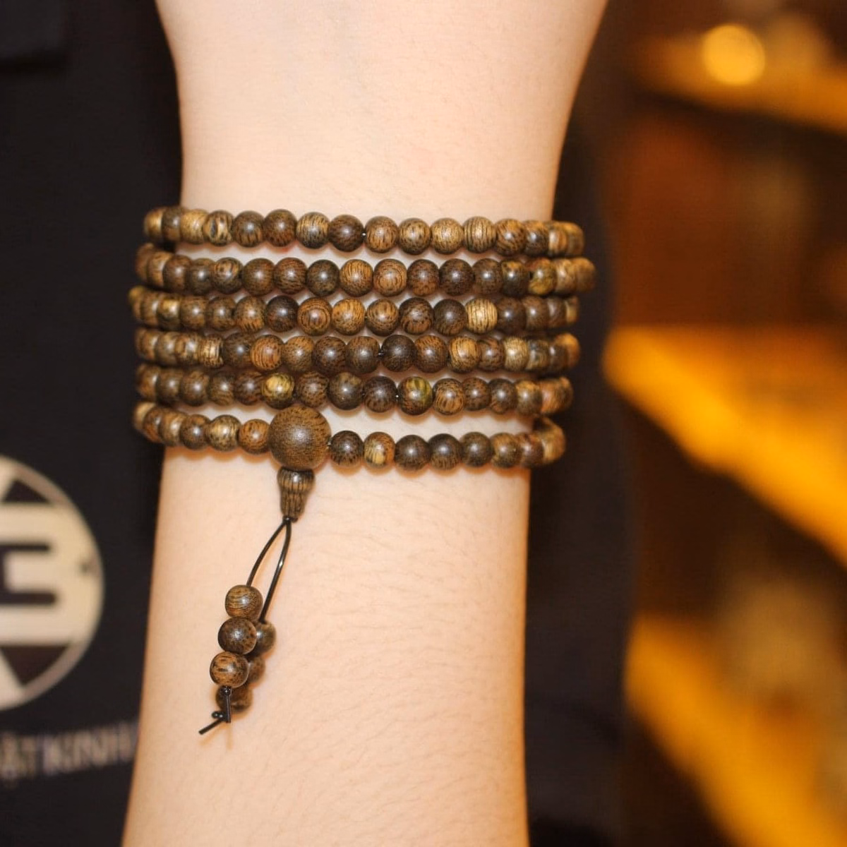 Vòng Tay Trầm Hương Tốc Thiên Nhiên 4 Ly 216 Hạt - Thắng Giang - Ảnh 3