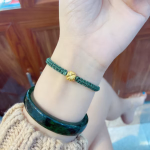 Vòng Tay Cỏ Bốn Lá Vàng Tây 10 Kara Tết Dây - Thắng Giang