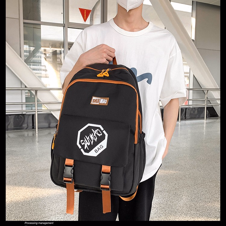 Balo Thời Trang Nam Nữ Nhiều Ngăn Chống Nước Tiện Dụng Pp338 - Pipi Store - Ảnh 13