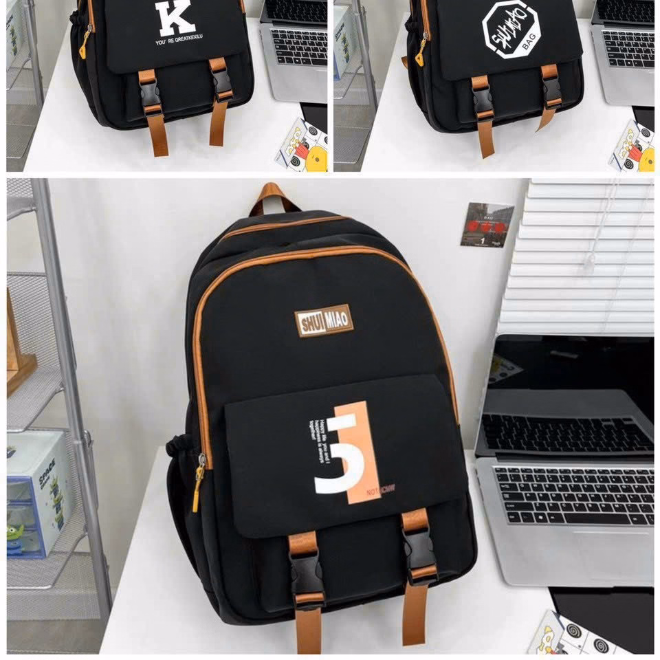 Balo Thời Trang Nam Nữ Nhiều Ngăn Chống Nước Tiện Dụng Pp338 - Pipi Store - Ảnh 16