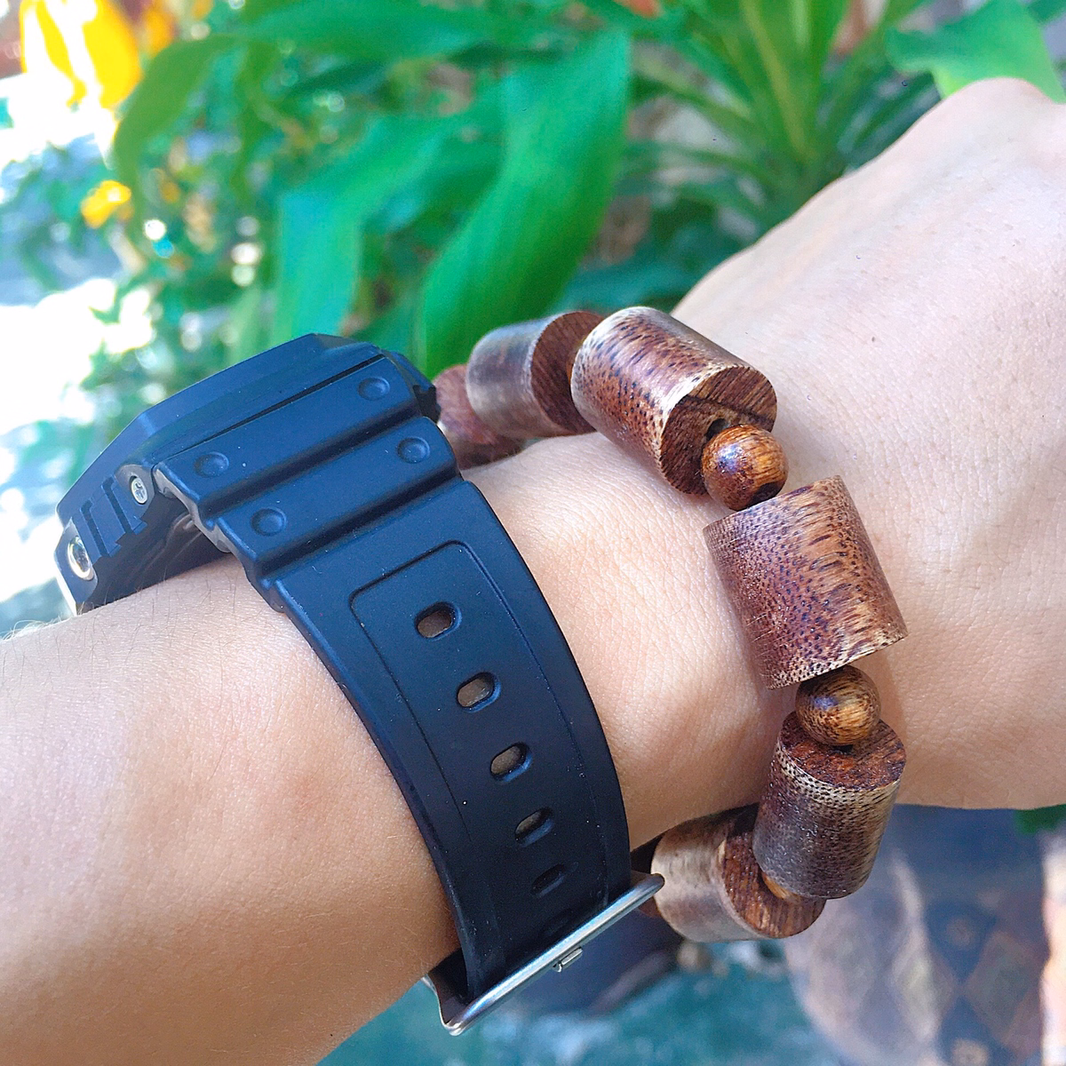 Vòng Tay Nam Đốt Trúc 12 Ly Trầm Hương Tốc Thiên Nhiên - Thắng Giang - Ảnh 7