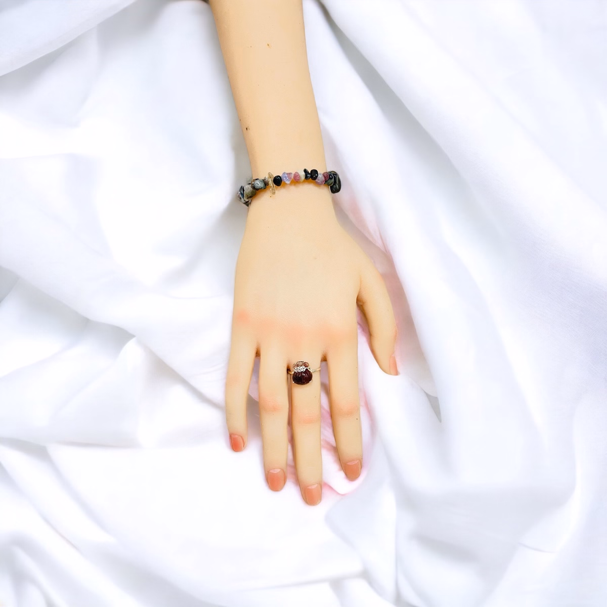 Vòng Tay Đá Tourmaline Thiên Nhiên - Thắng Giang - Ảnh 2