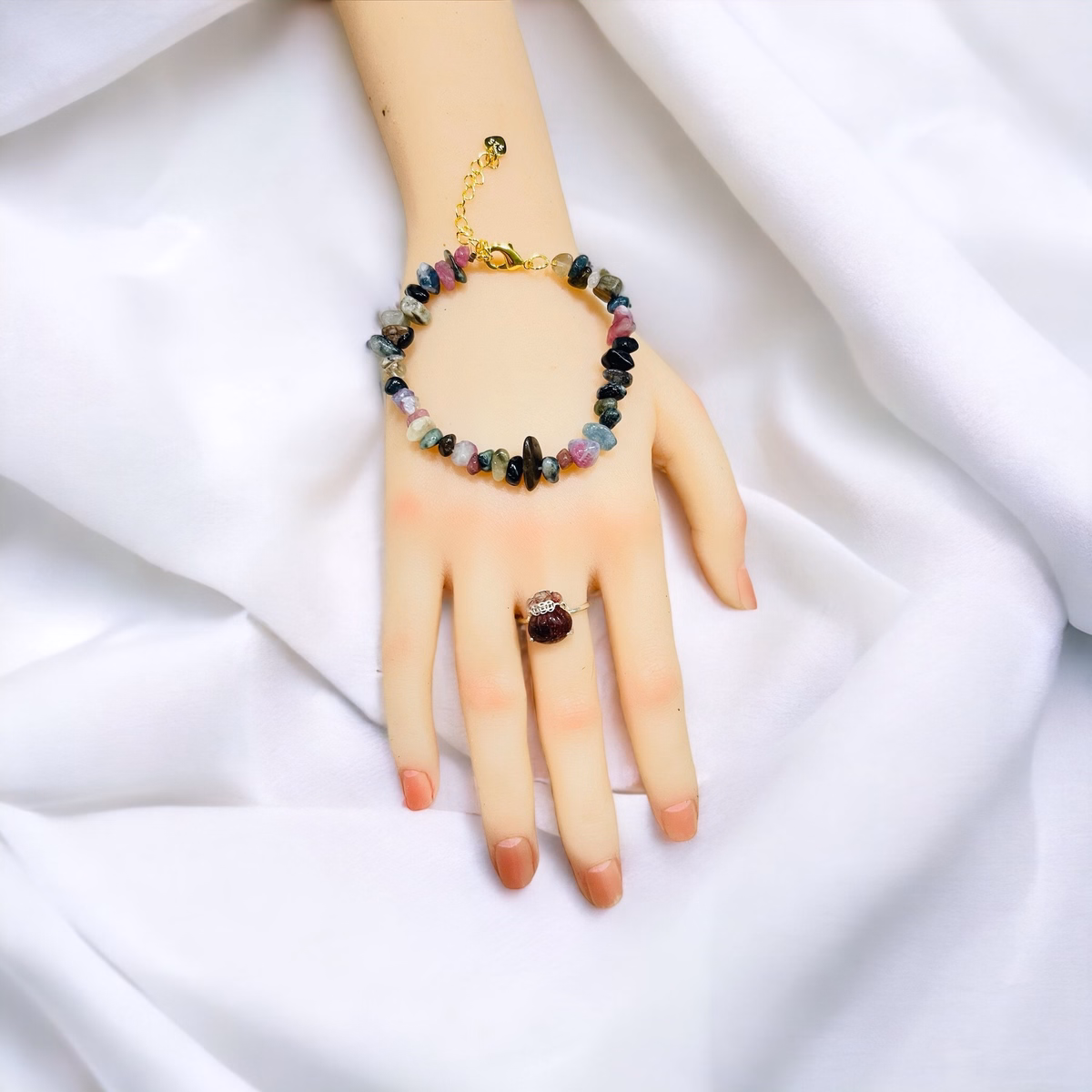 Vòng Tay Đá Tourmaline Thiên Nhiên - Thắng Giang - Ảnh 3