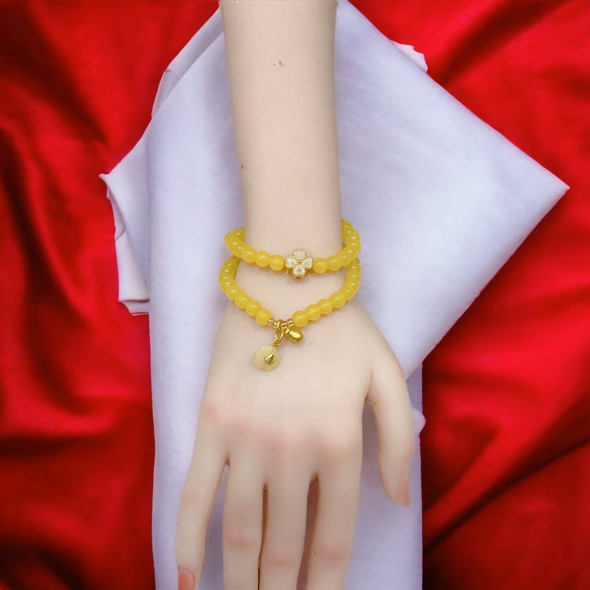 Vòng Tay Charm Tĩnh Điện Thạch Anh Vàng - Thắng Giang - Ảnh 2