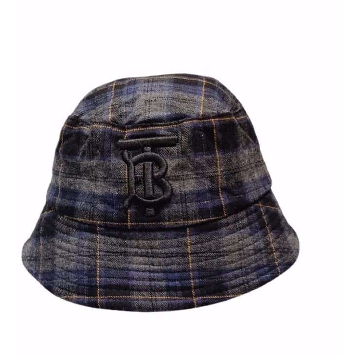 Mũ Bucket Vành Cụp Unisex Caro Sọc Vải Nỉ Thêu Chữ B St599 - Nana House - Ảnh 7