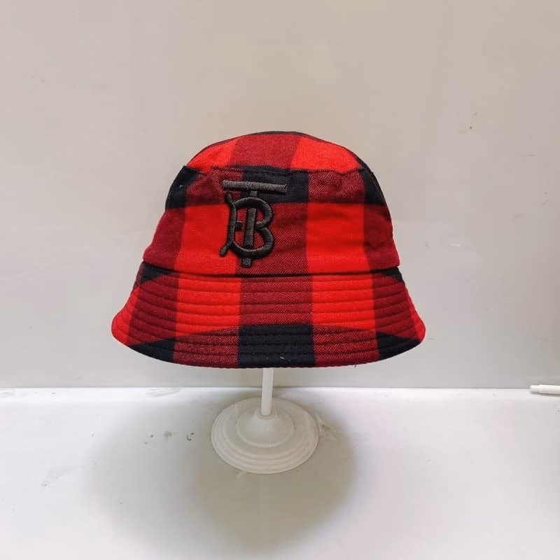 Mũ Bucket Vành Cụp Unisex Caro Sọc Vải Nỉ Thêu Chữ B Sa150 - Sam Store - Ảnh 3