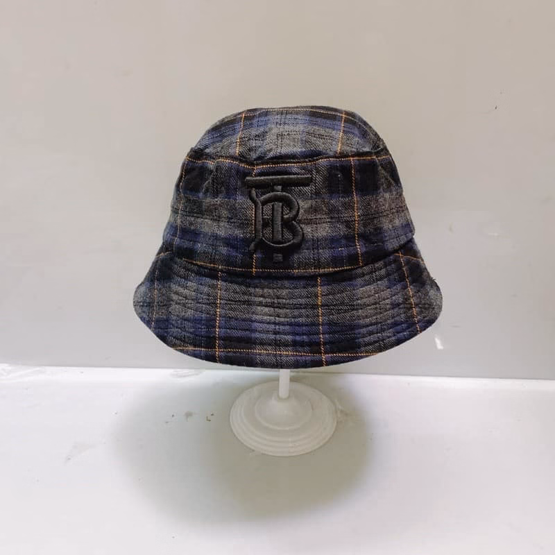 Mũ Bucket Vành Cụp Unisex Caro Sọc Vải Nỉ Thêu Chữ B Sa150 - Sam Store - Ảnh 2