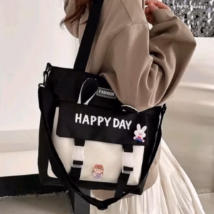 Túi Tote Tai Thỏ Dễ Thương Đi Học Thêm Đeo Chéo Học Sinh - Shop Mẹ Bống