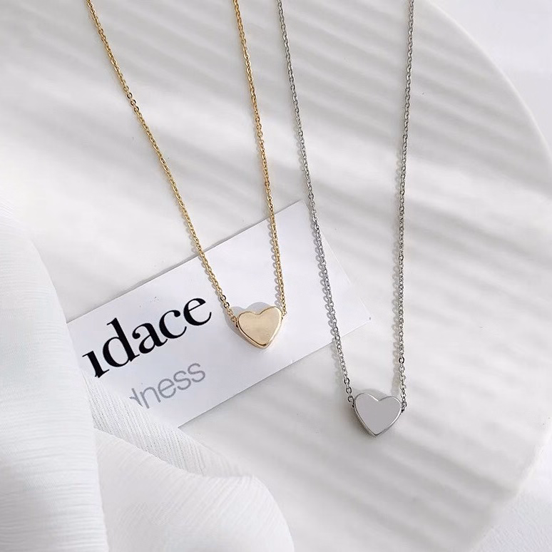 Dây Chuyền Tim Bạc Ta Và Bạc Ta Xi Vàng Có Thẻ Hóa Đơn - Thắng Giang