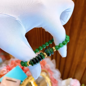 Vòng Tay Túi Tiền Ngũ Điếu 6 Ly Ngọc Cẩm Thạch Sơn Thủy Thiên Nhiên - Thắng Giang