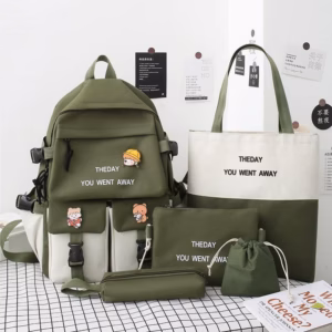 Set Balo 4 Món The Day Phối Màu Vừa A4 St123 - Nana House