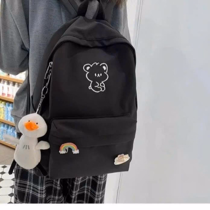 Balo Vải Bố Hình Gấu Sa184 - Sam Store - Ảnh 2