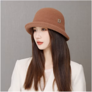 Mũ Bucket, Chất Dạ Chữ D Vành Cong Mềm Mại Hanh Lịch / Quảng Châu - Shop Mẹ Bống