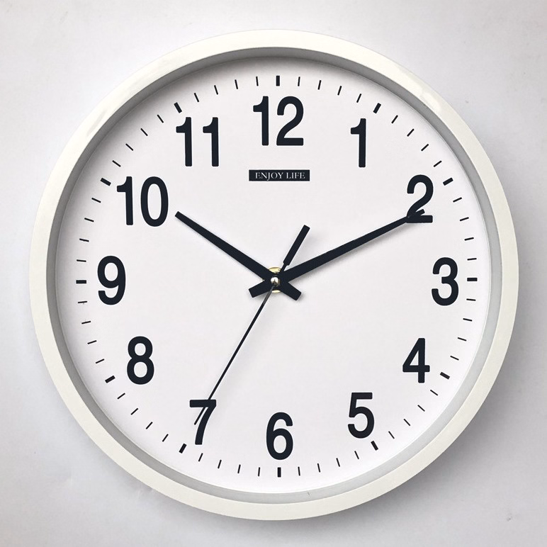 Đồng Hồ Treo Tường Tròn Kim Trôi Cao Cấp, Đồng Hồ Treo Tường Trang Trí Đường Kính 25Cm - Cheap&Good - Ảnh 5