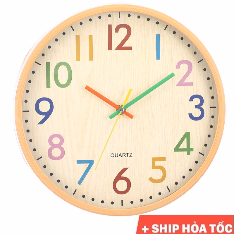 Đồng Hồ Treo Tường Kim Trôi Decor Trang Trí Nghệ Thuật Không Tiếng Động Phòng Khách Phòng Ngủ 30Cm - Cheap&Good