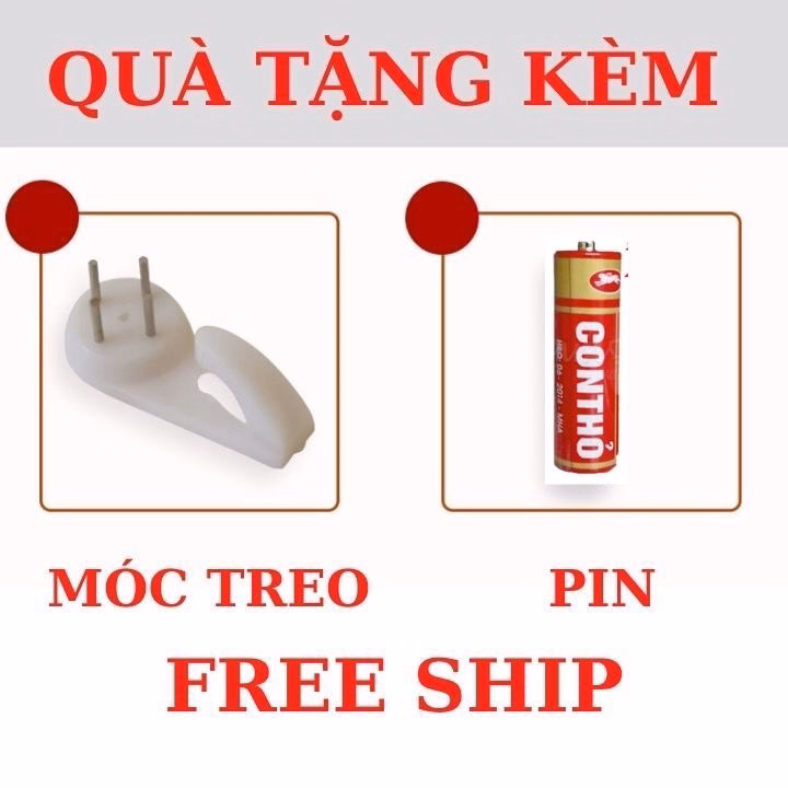 Đồng Hồ Treo Tường Tròn Kim Trôi Cao Cấp, Đồng Hồ Treo Tường Trang Trí Đường Kính 25Cm - Cheap&Good - Ảnh 4