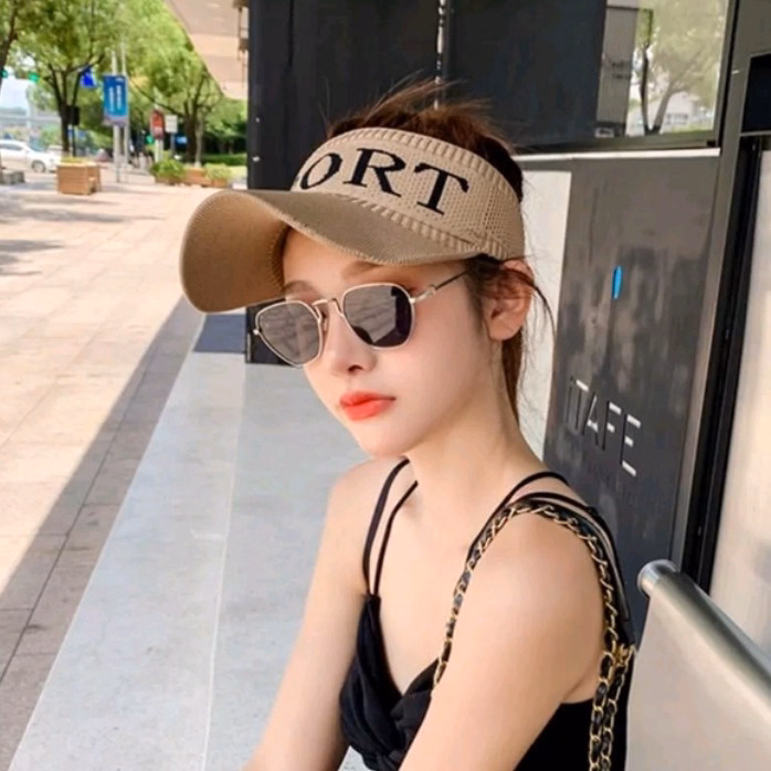 Mũ Lưỡi Trai Nửa Đầu Cá Tính Cho Bạn Nữ Sport - Shop Mẹ Bống - Ảnh 11
