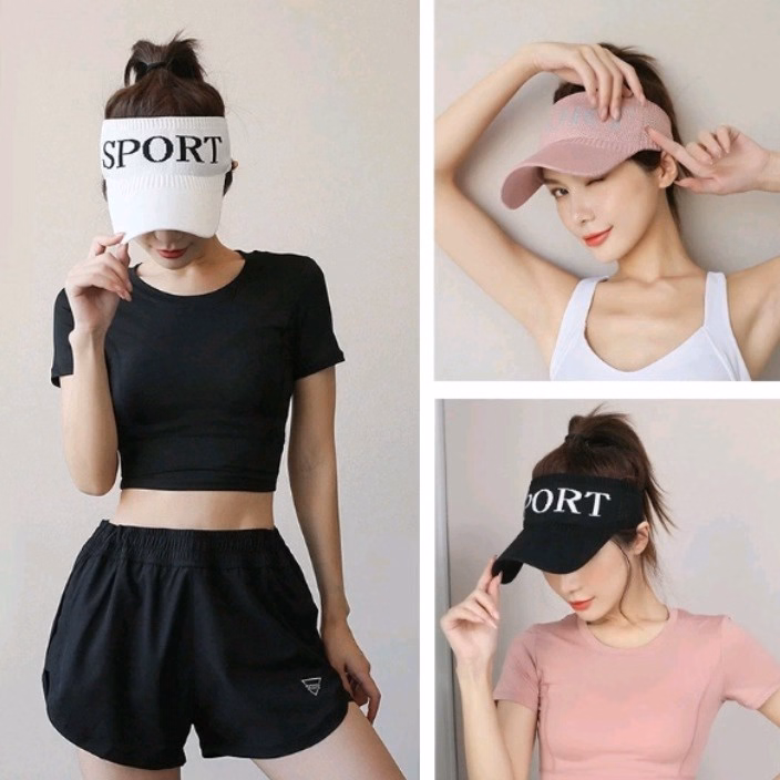 Mũ Lưỡi Trai Nửa Đầu Cá Tính Cho Bạn Nữ Sport - Shop Mẹ Bống - Ảnh 13